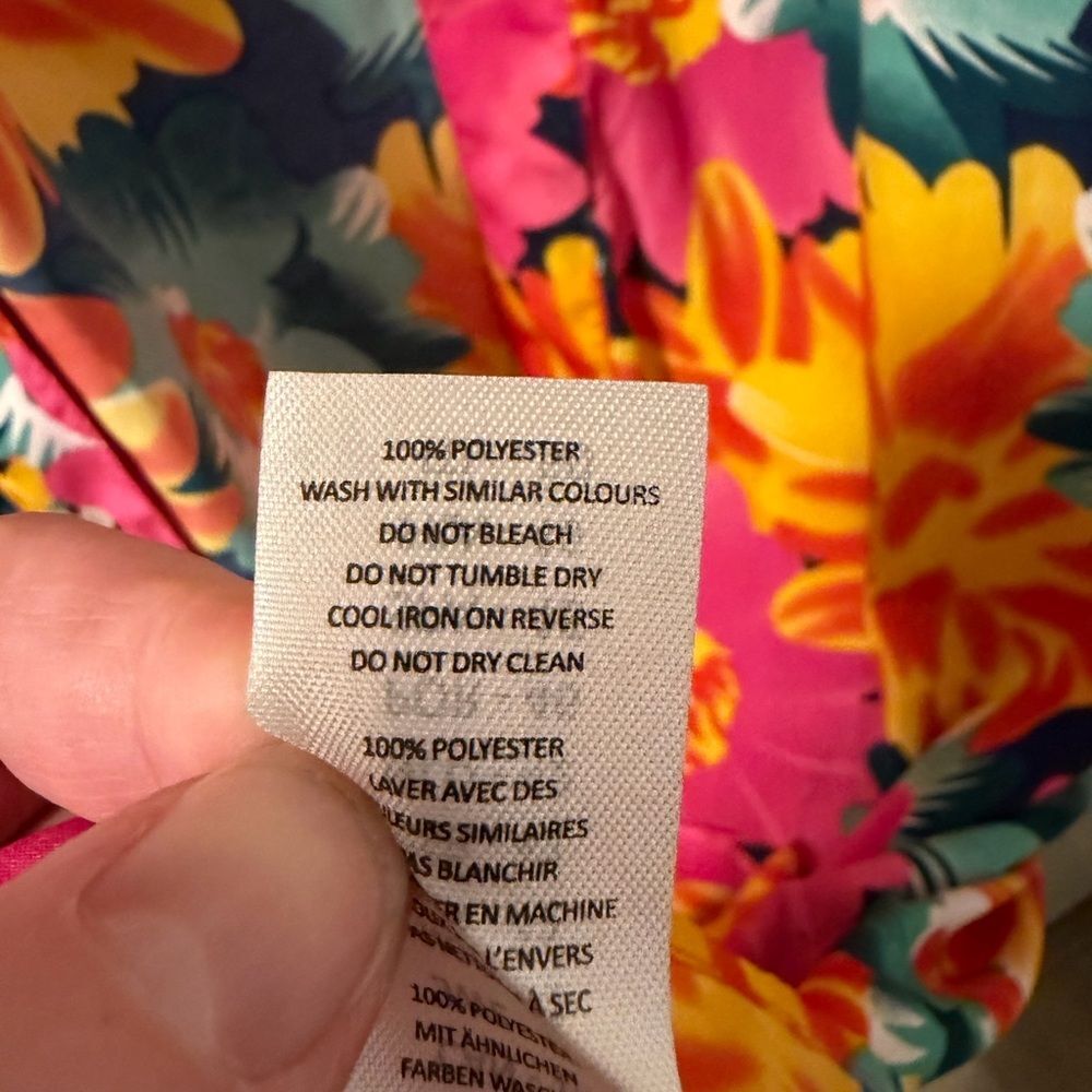 Boohoo pink, yellow Floral Maxi lightweight Kimono Bell Sleeves in women’s Sz 14 - Picture 5 of 6